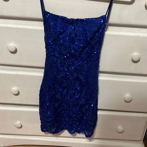 Lucy in the sky sparkly blue dress